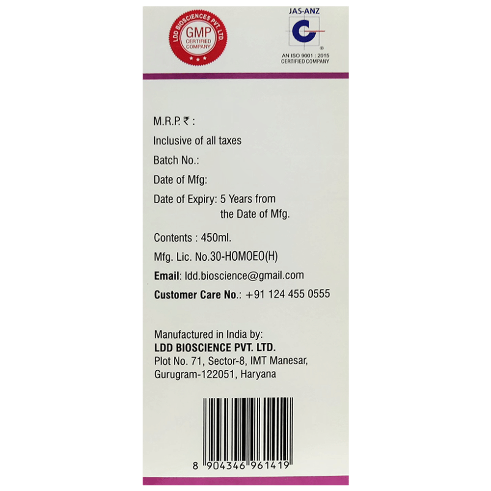 LDD Bioscience Mensol Plus Syrup LDD Bioscience Mensol Plus Syrup