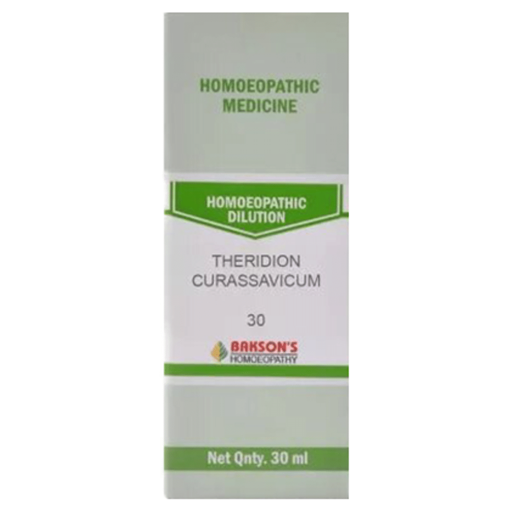 Bakson's Homeopathy Theridion Curassavicum Dilution 30 Bakson's Homeopathy Theridion Curassavicum Dilution 30