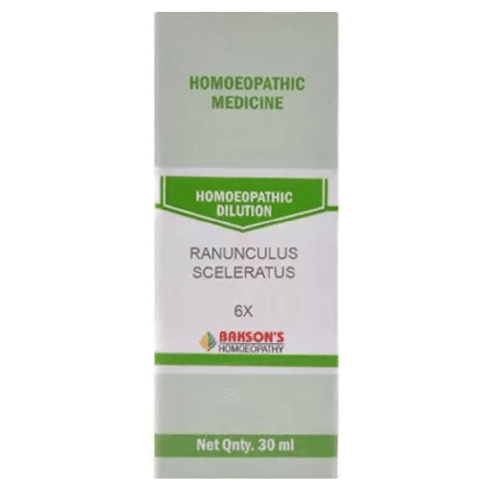 Bakson's Homeopathy Ranunculus Sceleratus Dilution 6X Bakson's Homeopathy Ranunculus Sceleratus Dilution 6X