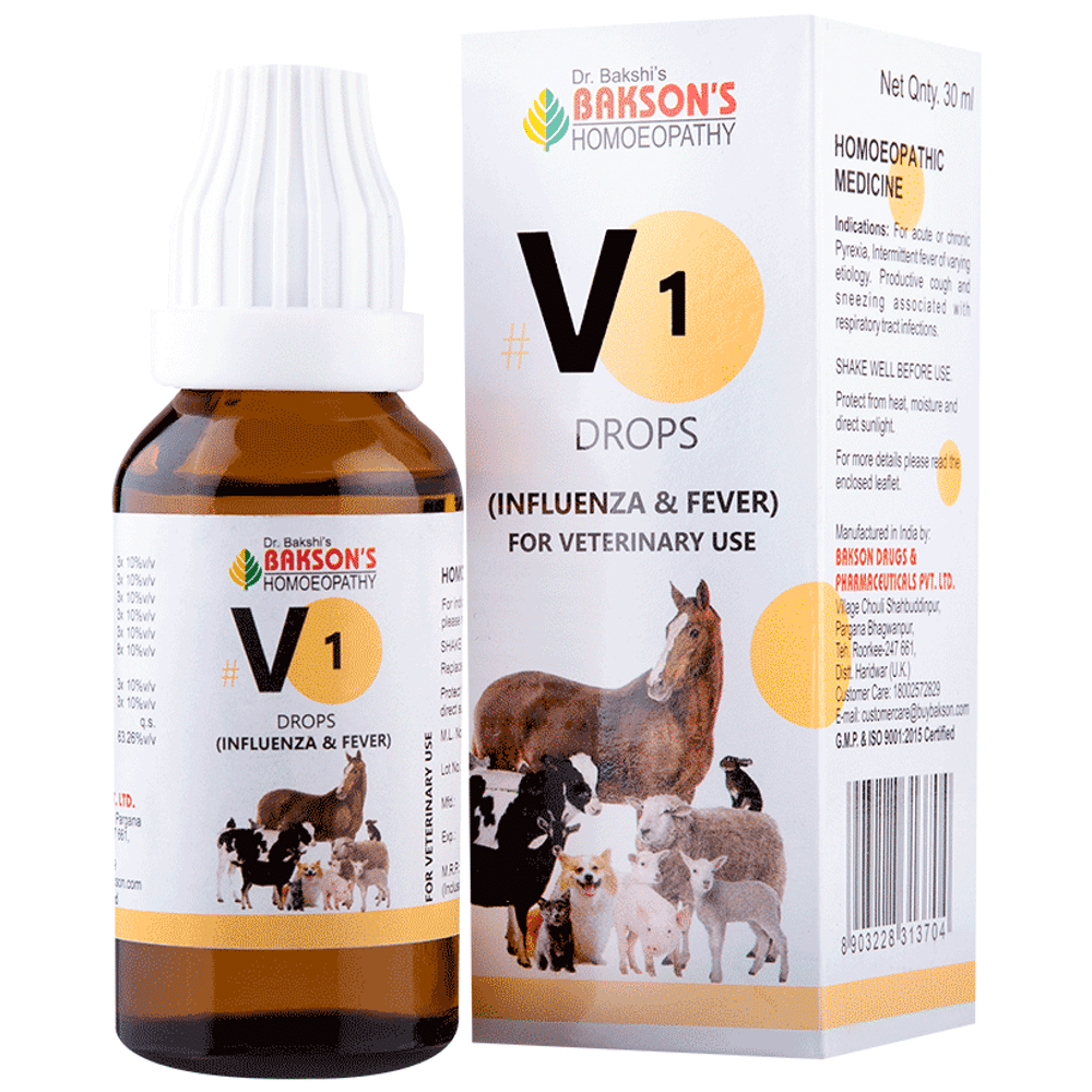 Bakson's Homeopathy V1 Influenza & Fever Drop Bakson's Homeopathy V1 Influenza & Fever Drop