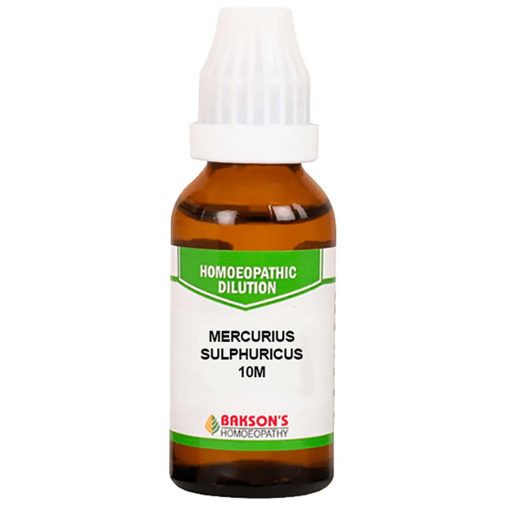 Bakson's Homeopathy Mercurius Sulphuricus Dilution 10M