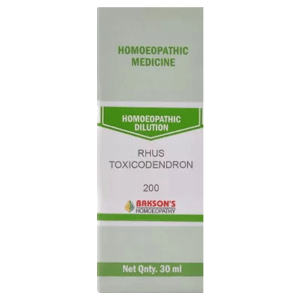 Bakson's Homeopathy Rhus Toxicodendron Dilution 200 Bakson's Homeopathy Rhus Toxicodendron Dilution 200