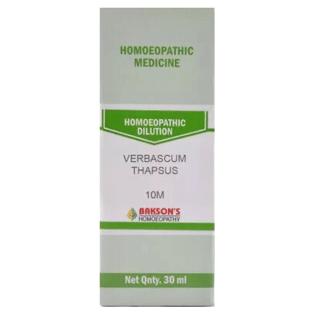 Bakson's Homeopathy Verbascum Thapsus Dilution 10M Bakson's Homeopathy Verbascum Thapsus Dilution 10M