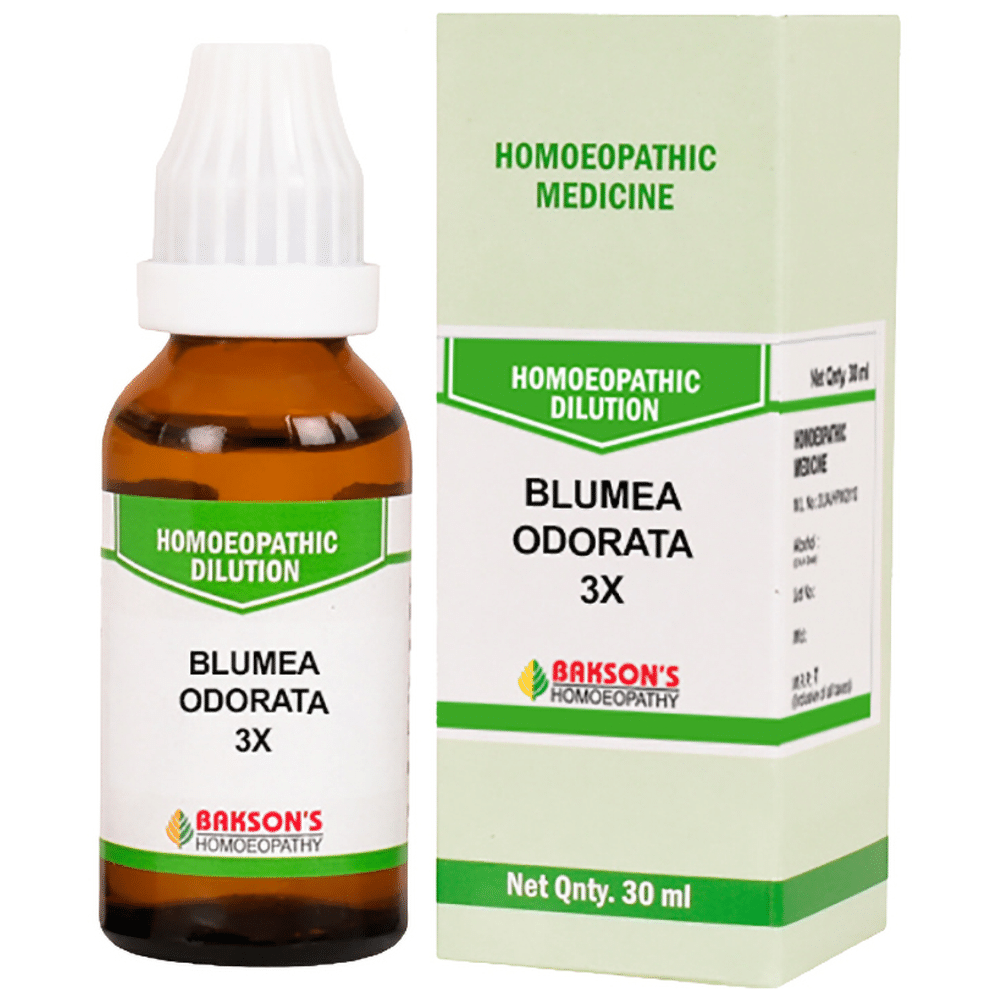 Bakson's Homeopathy Blumea Odorata Dilution 3X Bakson's Homeopathy Blumea Odorata Dilution 3X