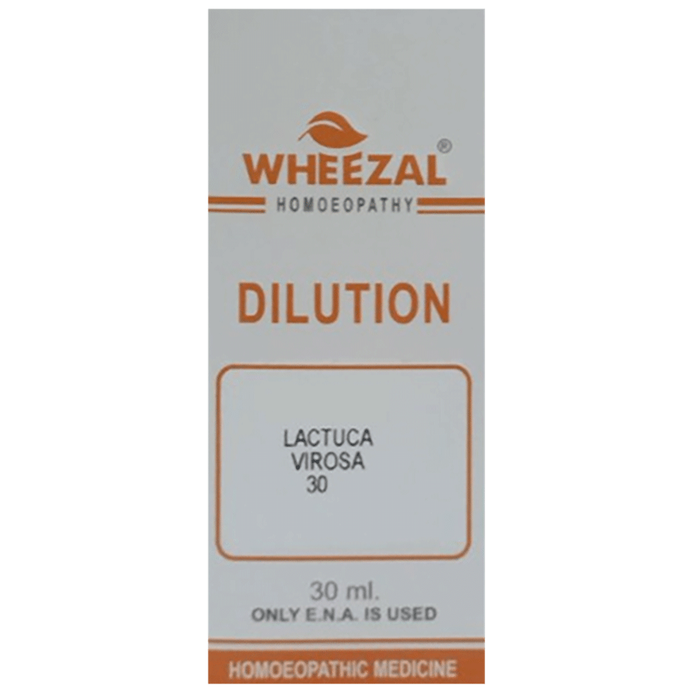 Wheezal Lactuca Virosa Dilution 30 Wheezal Lactuca Virosa Dilution 30