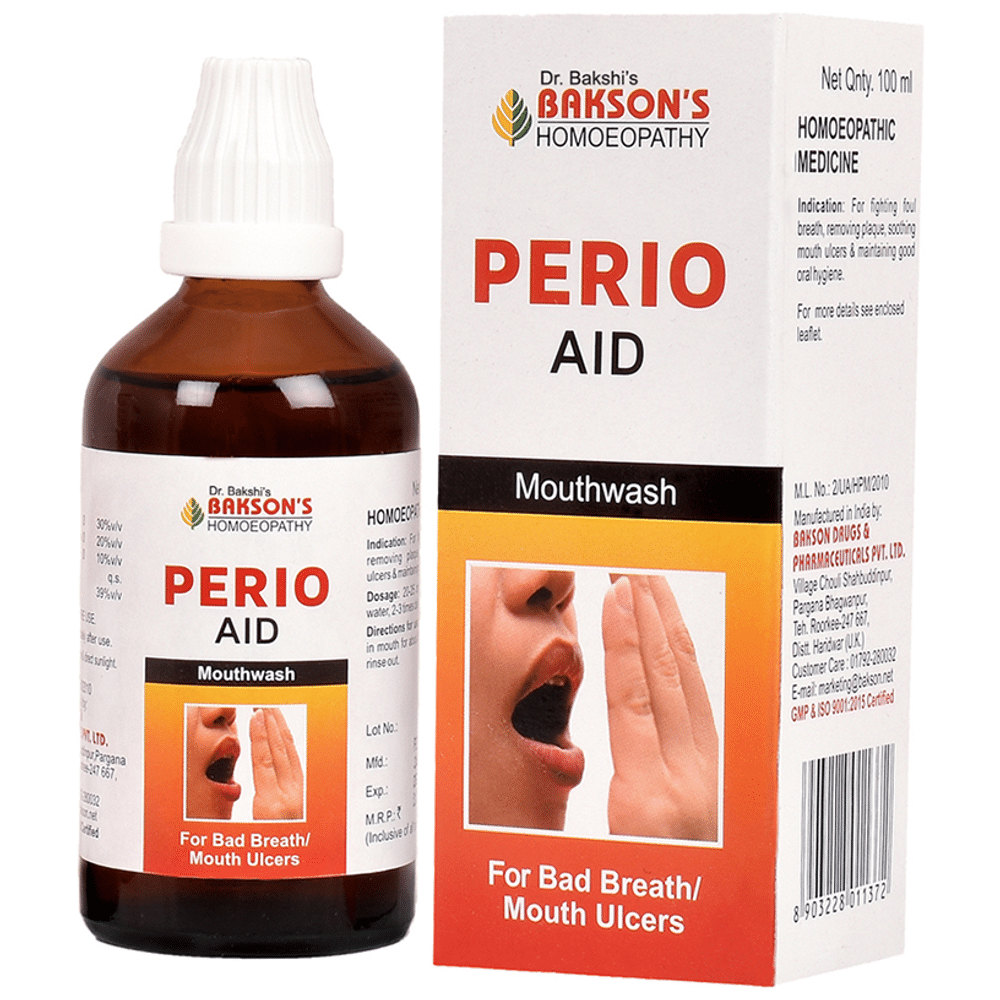 Bakson's Homeopathy Perio Aid Mouth Wash Bakson's Homeopathy Perio Aid Mouth Wash