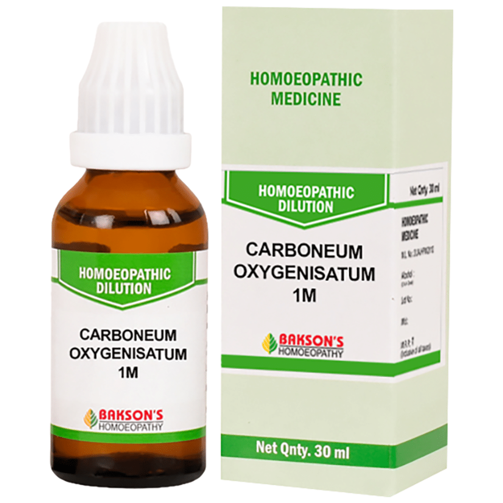 Bakson's Homeopathy Carboneum Oxygenisatum Dilution 1M Bakson's Homeopathy Carboneum Oxygenisatum Dilution 1M