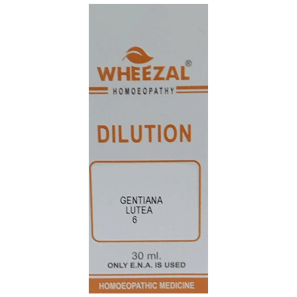 Wheezal Gentiana Lutea Dilution 6 Wheezal Gentiana Lutea Dilution 6