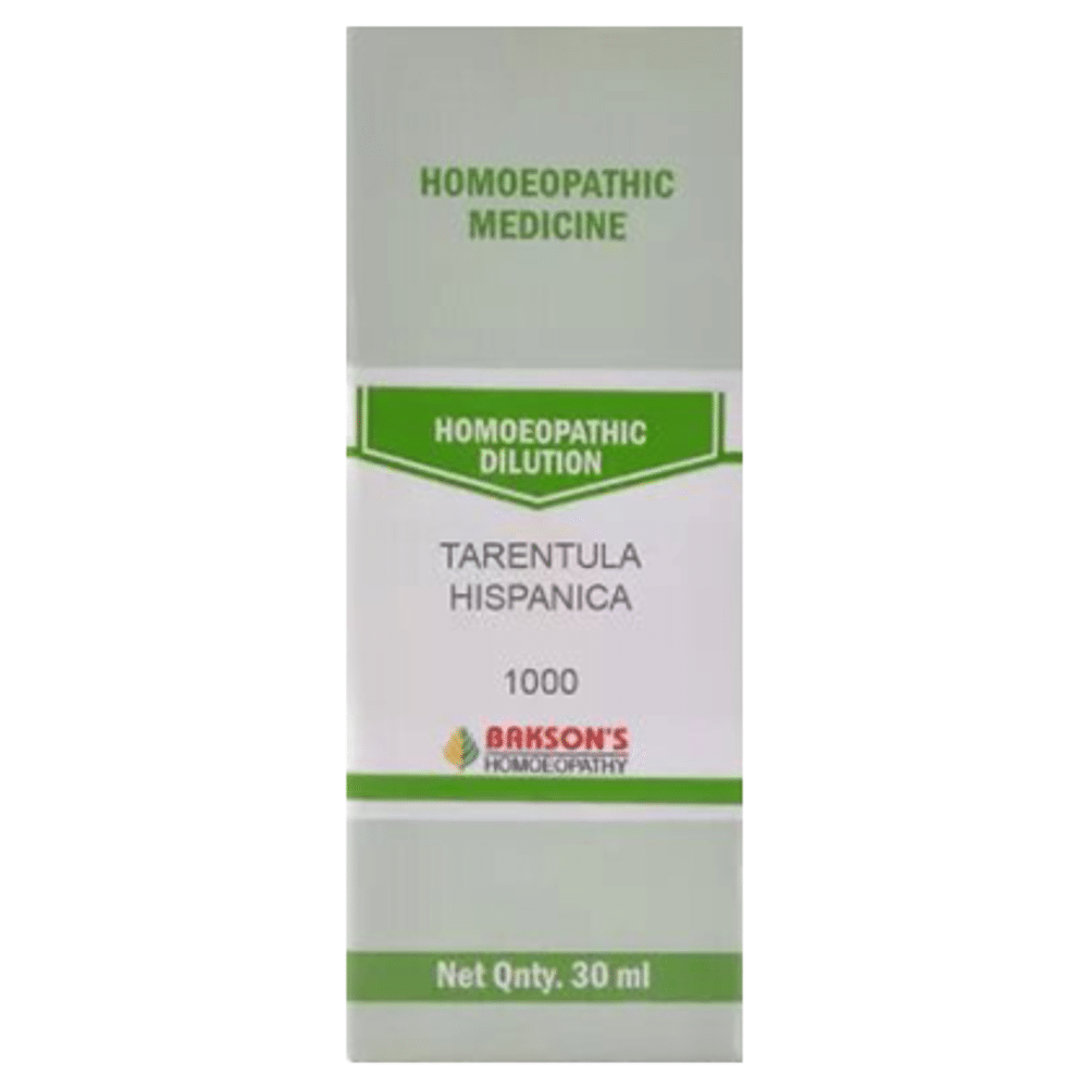 Bakson's Homeopathy Tarentula Hispanica Dilution 1M Bakson's Homeopathy Tarentula Hispanica Dilution 1M