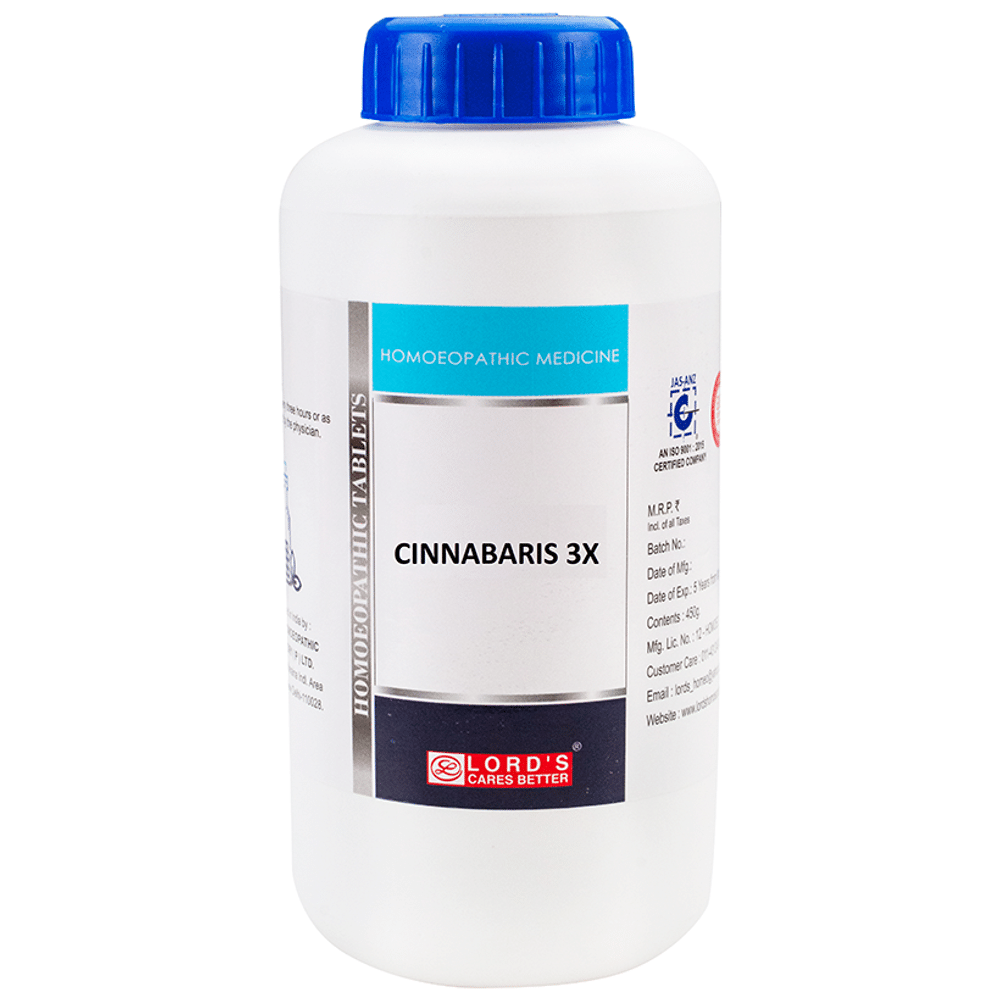 Lord's Cinnabaris Trituration Tablet 3X