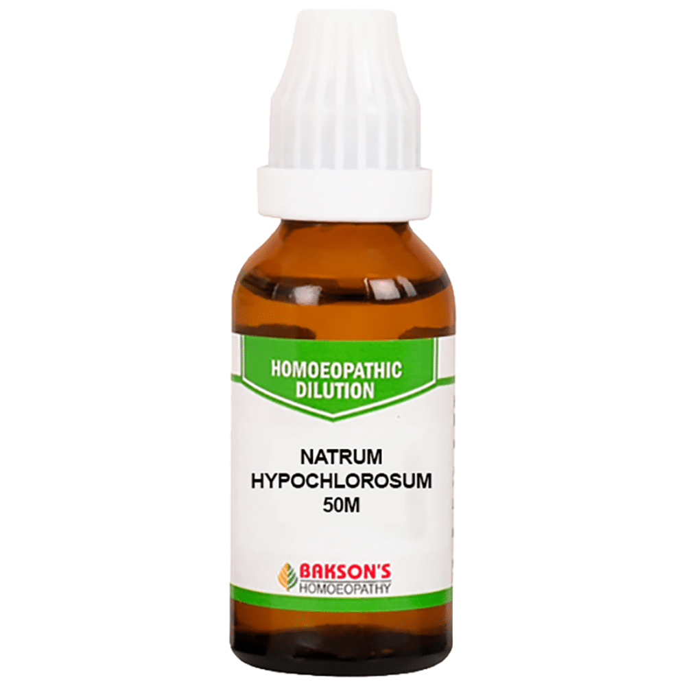 Bakson's Homeopathy Natrum Hypochlorosum Dilution 50M Bakson's Homeopathy Natrum Hypochlorosum Dilution 50M