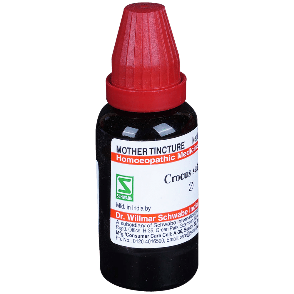 Dr Willmar Schwabe India Crocus Sativus Mother Tincture Q Dr Willmar Schwabe India Crocus Sativus Mother Tincture Q