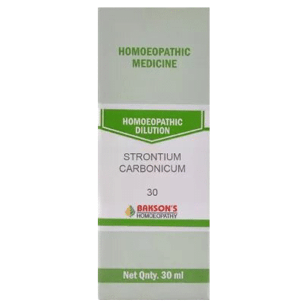 Bakson's Homeopathy Strontium Carbonicum Dilution 30 Bakson's Homeopathy Strontium Carbonicum Dilution 30