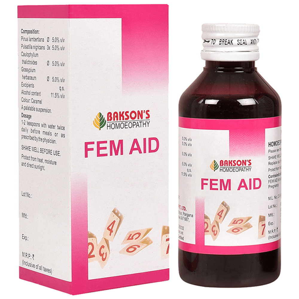 Bakson's Homeopathy Fem Aid Syrup Bakson's Homeopathy Fem Aid Syrup