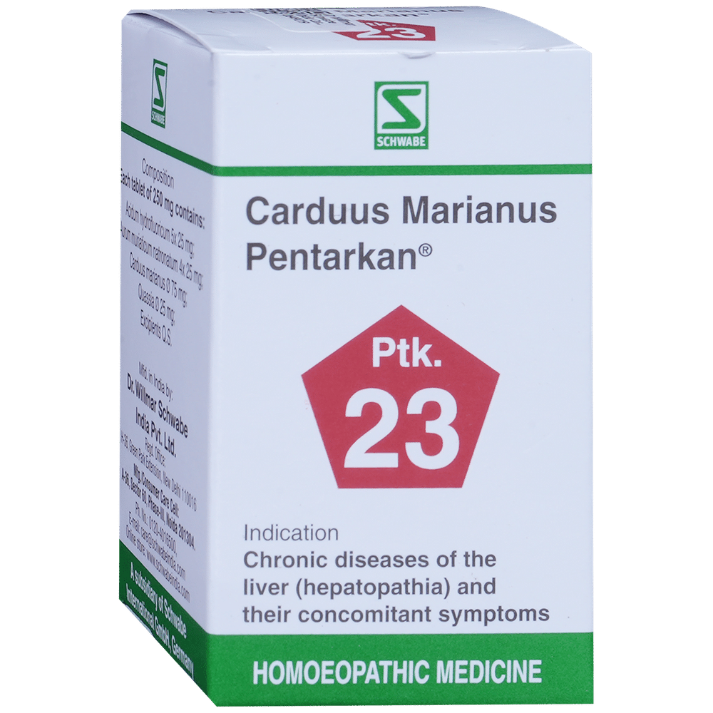 Dr Willmar Schwabe India Carduus Marianus Pentarkan Ptk 23 Tablet Dr Willmar Schwabe India Carduus Marianus Pentarkan Ptk 23 Tablet