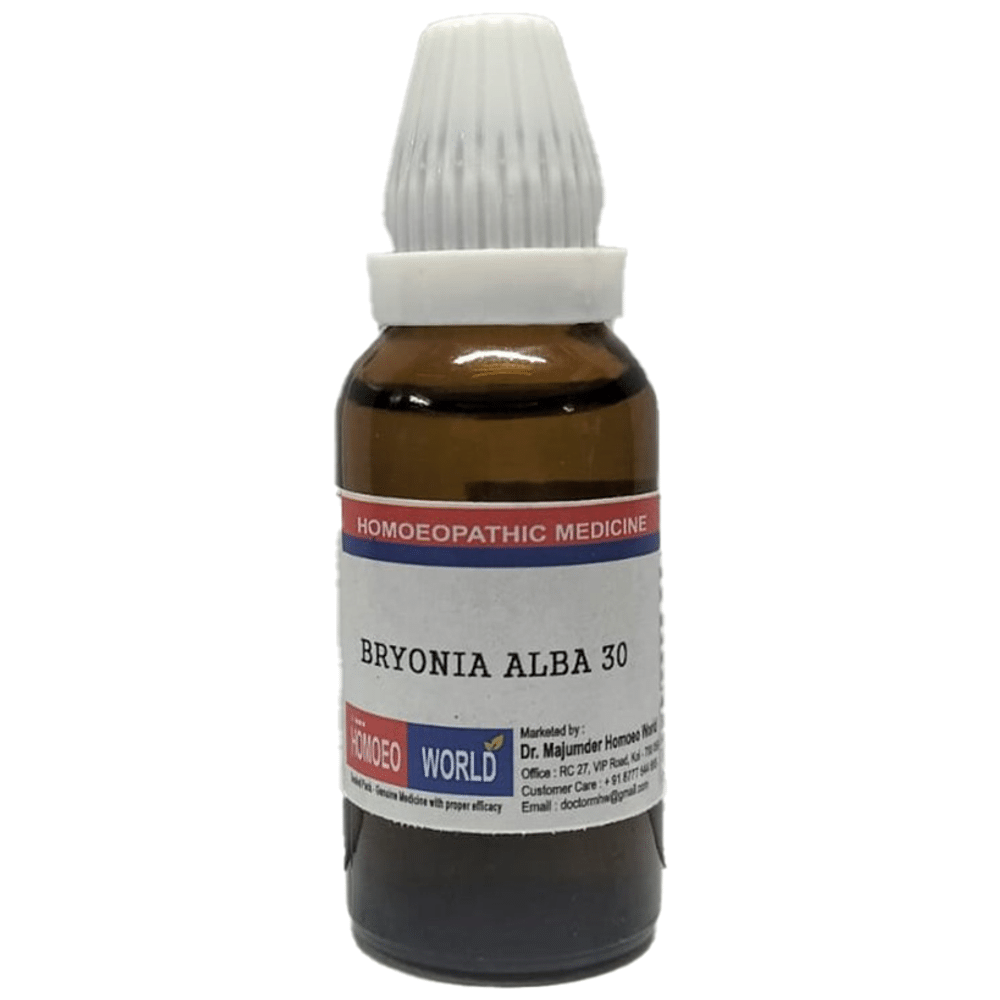 Dr. Majumder Homeo World Bryonia Alba Dilution 30 (30ml Each) Dr. Majumder Homeo World Bryonia Alba Dilution 30 (30ml Each)
