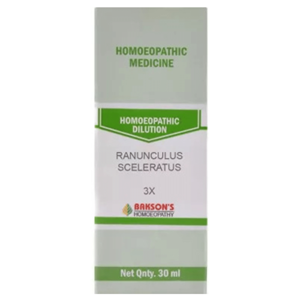 Bakson's Homeopathy Ranunculus Sceleratus Dilution 3X Bakson's Homeopathy Ranunculus Sceleratus Dilution 3X