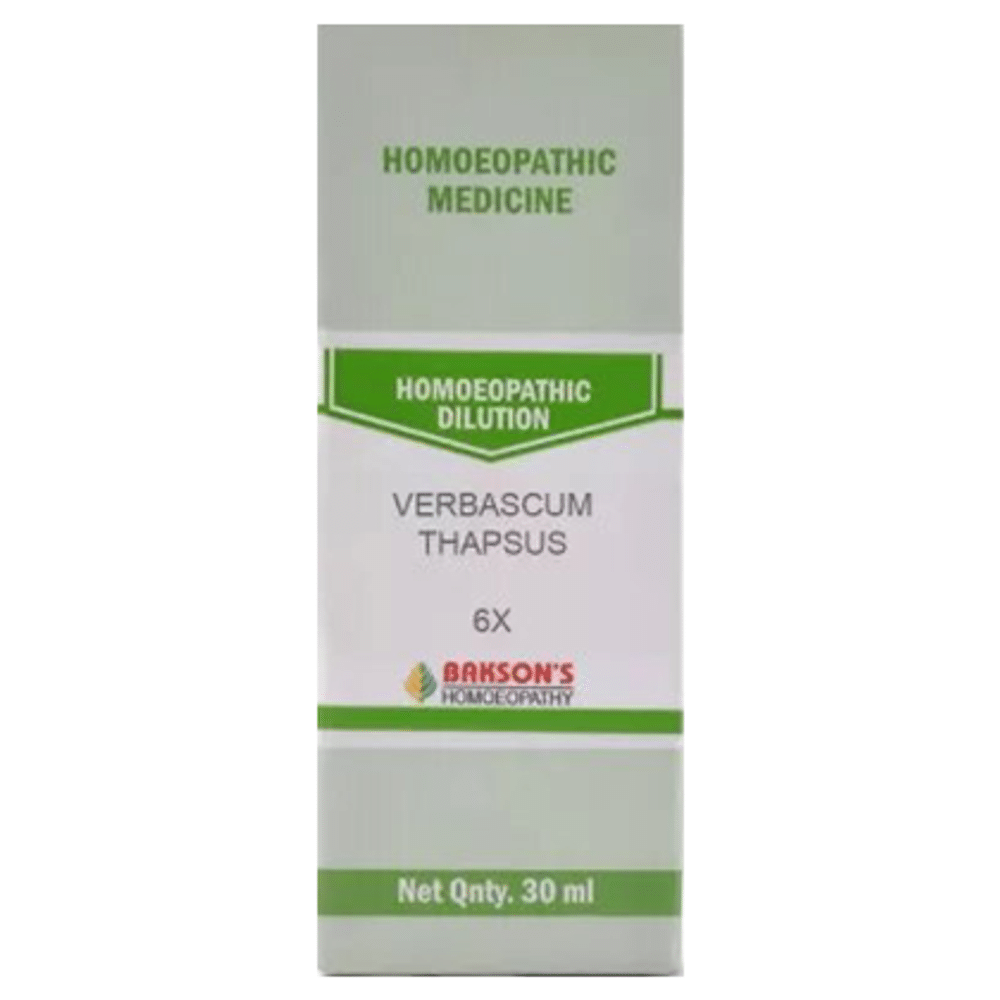 Bakson's Homeopathy Verbascum Thapsus Dilution 6X Bakson's Homeopathy Verbascum Thapsus Dilution 6X