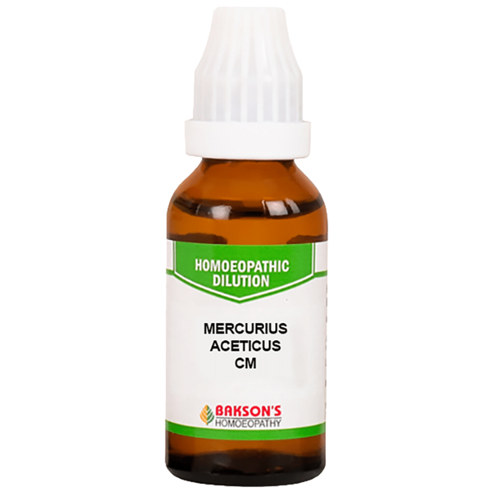 Bakson's Homeopathy Mercurius Aceticus Dilution CM Bakson's Homeopathy Mercurius Aceticus Dilution CM