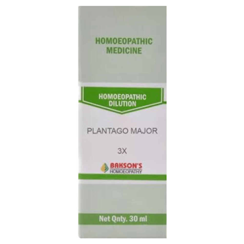 Bakson's Homeopathy Plantago Major Dilution 3X Bakson's Homeopathy Plantago Major Dilution 3X