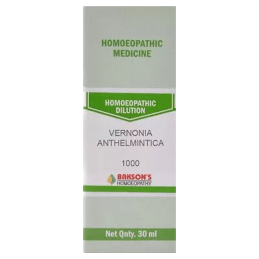 Bakson's Homeopathy Vernonia Anthelmintica  Dilution 1000 CH