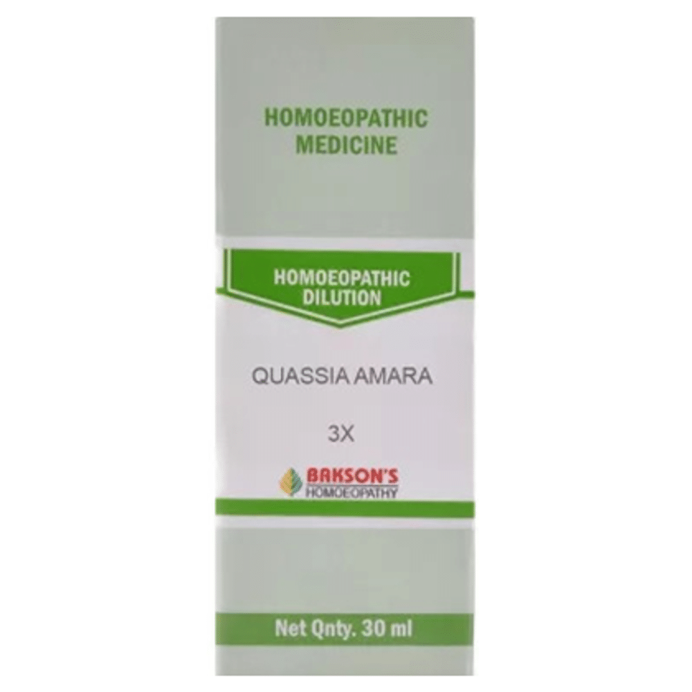 Bakson's Homeopathy Quassia Amara Dilution 3X Bakson's Homeopathy Quassia Amara Dilution 3X