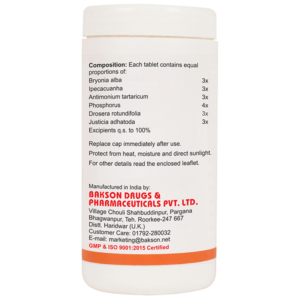 Bakson's Homeopathy Kof Aid Tablet Bakson's Homeopathy Kof Aid Tablet