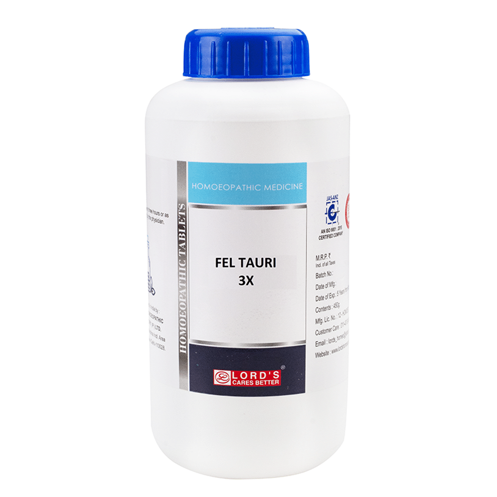 Lord's Fel Tauri Trituration Tablet 3X Lord's Fel Tauri Trituration Tablet 3X