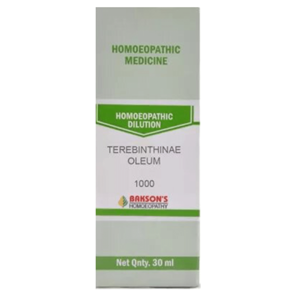 Bakson's Homeopathy Terebinthinae Oleum Dilution 1M Bakson's Homeopathy Terebinthinae Oleum Dilution 1M