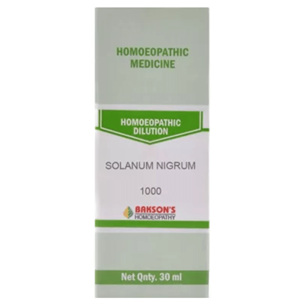 Bakson's Homeopathy Solanum Nigrum Dilution 1000 CH Bakson's Homeopathy Solanum Nigrum Dilution 1000 CH