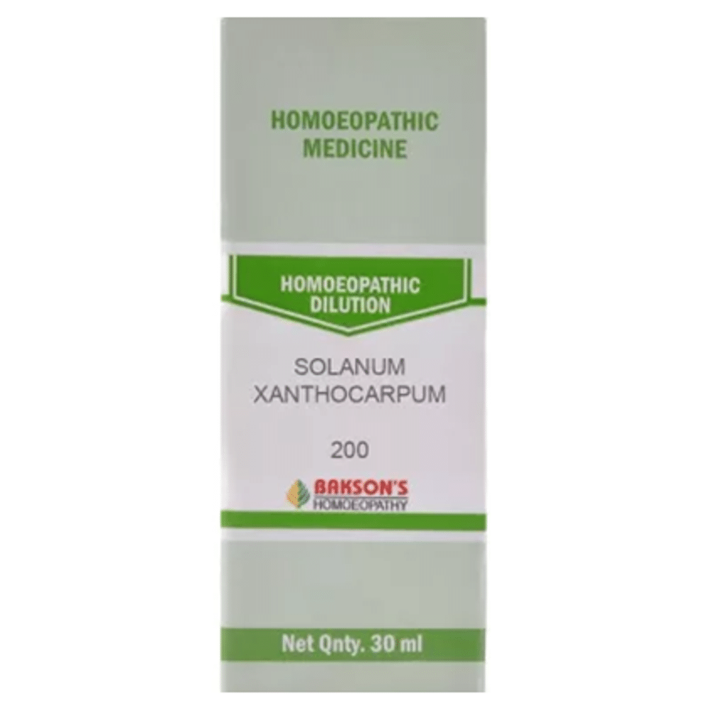 Bakson's Homeopathy Solanum Xanthocarpum Dilution 200 Bakson's Homeopathy Solanum Xanthocarpum Dilution 200