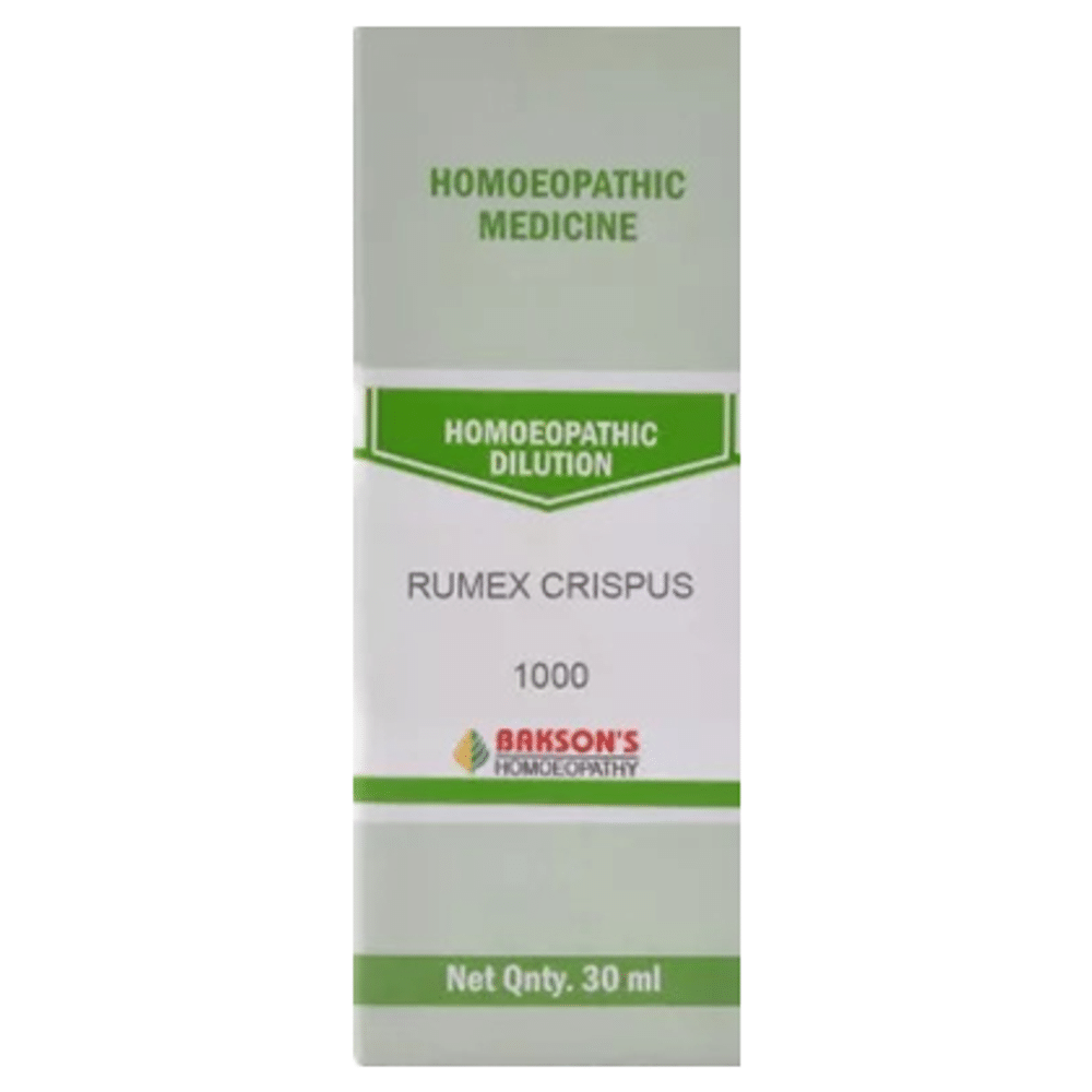 Bakson's Homeopathy Rumex Crispus Dilution 1000 CH Bakson's Homeopathy Rumex Crispus Dilution 1000 CH