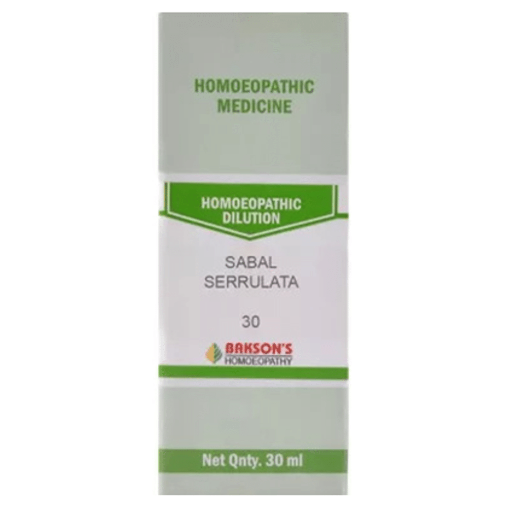 Bakson's Homeopathy Sabal Serrulata Dilution 30 Bakson's Homeopathy Sabal Serrulata Dilution 30