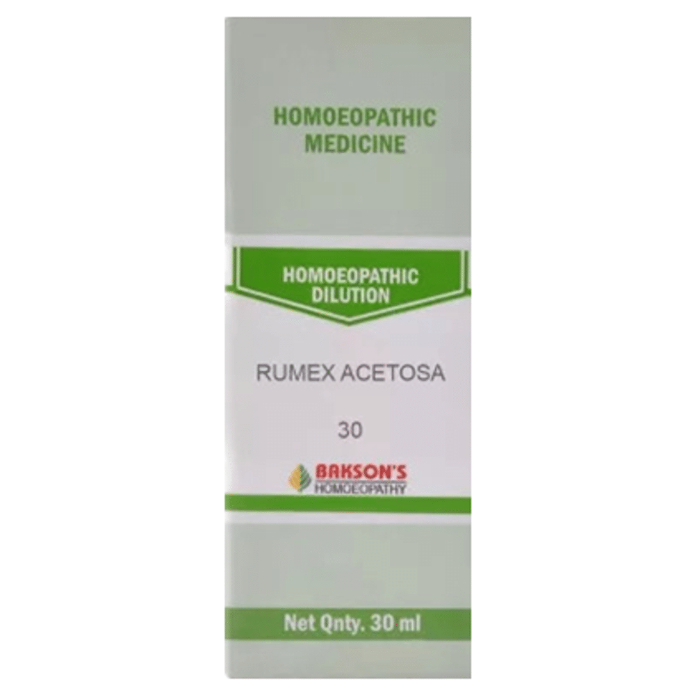 Bakson's Homeopathy Rumex Acetosa Dilution 30 Bakson's Homeopathy Rumex Acetosa Dilution 30