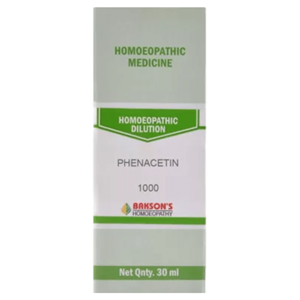 Bakson's Homeopathy Phenacetin Dilution 1000 CH Bakson's Homeopathy Phenacetin Dilution 1000 CH