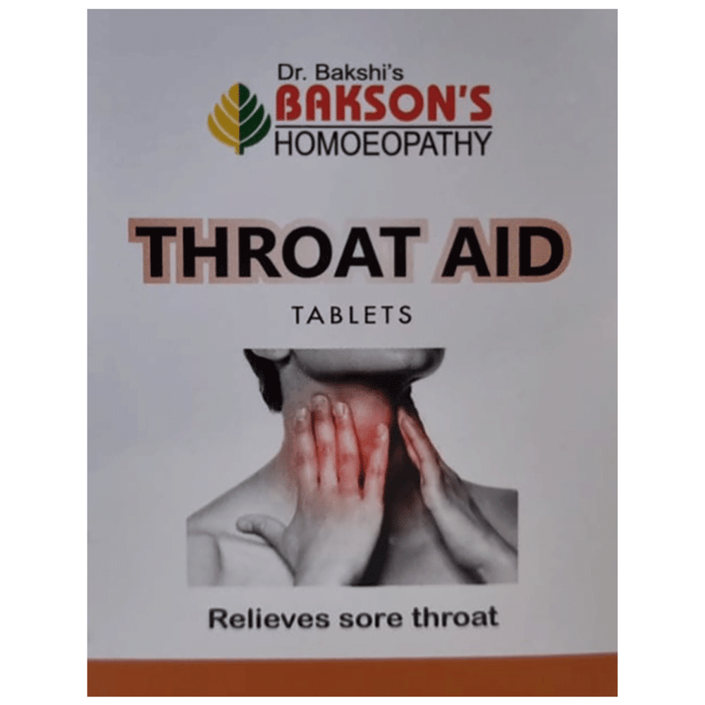 Bakson's Homeopathy Throat Aid Tablet Bakson's Homeopathy Throat Aid Tablet