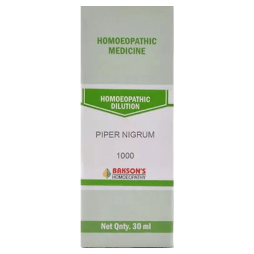Bakson's Homeopathy Piper Nigrum Dilution 1000 CH Bakson's Homeopathy Piper Nigrum Dilution 1000 CH