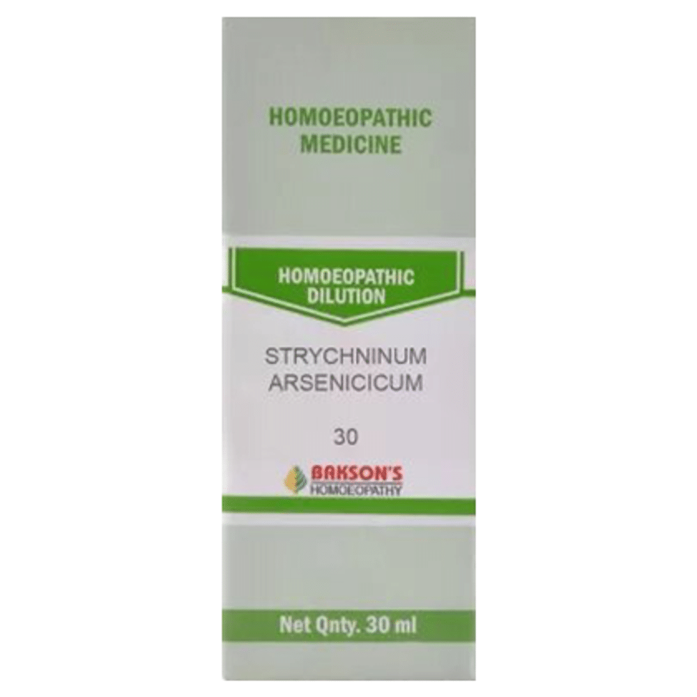 Bakson's Homeopathy Strchninum Arsenicum Dilution 30 Bakson's Homeopathy Strchninum Arsenicum Dilution 30