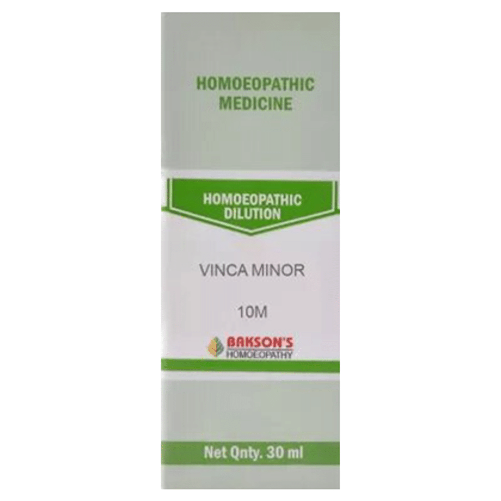 Bakson's Homeopathy Vinca Minor Dilution 10M Bakson's Homeopathy Vinca Minor Dilution 10M