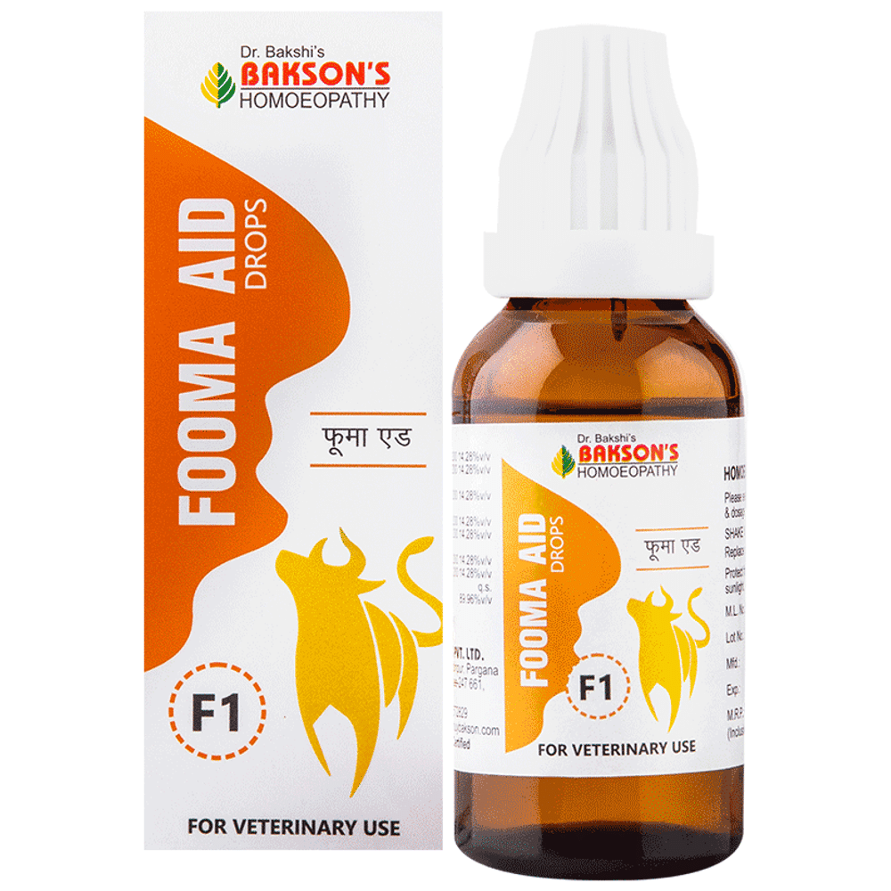 Bakson's Homeopathy Fooma Aid F1 Drop Bakson's Homeopathy Fooma Aid F1 Drop
