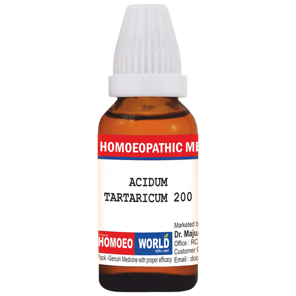 Dr. Majumder Homeo World Acidum Tartaricum Dilution (30ml Each) 200 Dr. Majumder Homeo World Acidum Tartaricum Dilution (30ml Each) 200