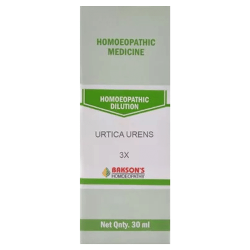 Bakson's Homeopathy Urtica Urens Dilution 3X Bakson's Homeopathy Urtica Urens Dilution 3X