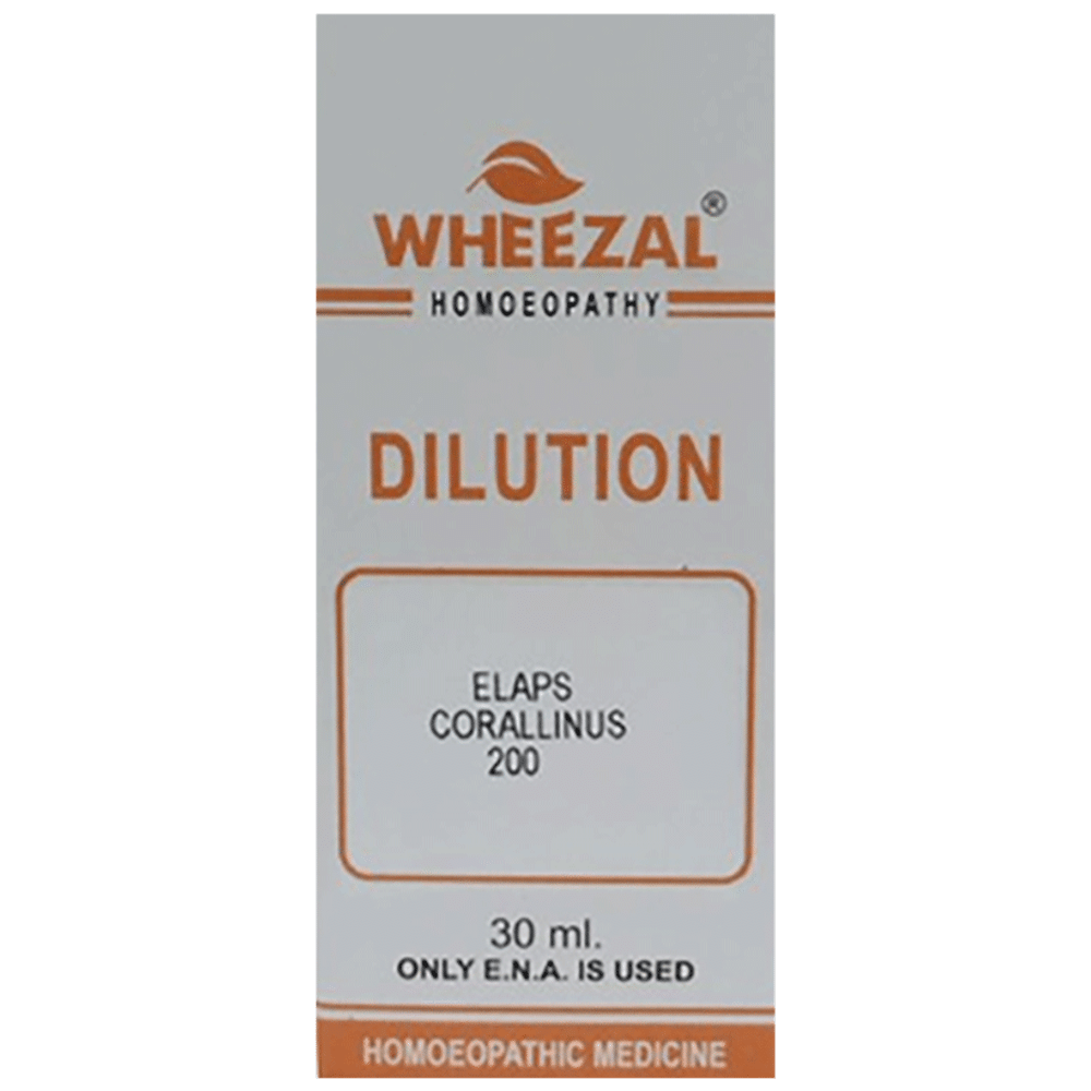 Wheezal Elaps Corallinus Dilution 200 Wheezal Elaps Corallinus Dilution 200