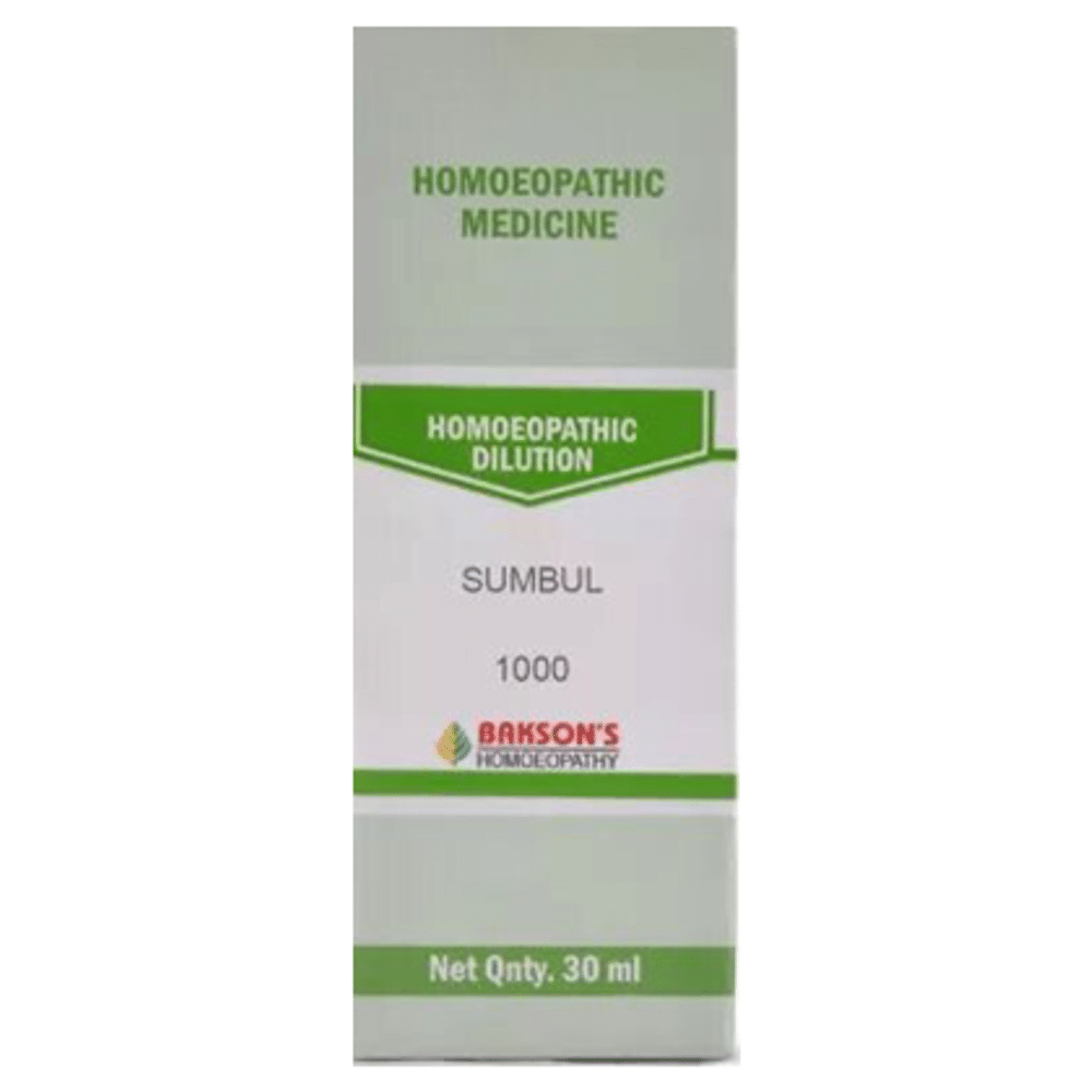 Bakson's Homeopathy Sumbul Dilution 1M Bakson's Homeopathy Sumbul Dilution 1M