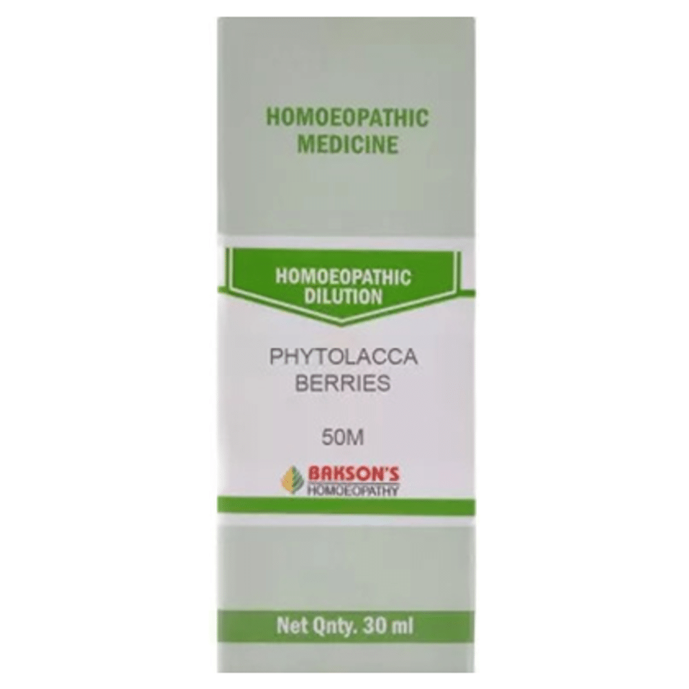 Bakson's Homeopathy Phytolacca Berries Dilution 50M Bakson's Homeopathy Phytolacca Berries Dilution 50M
