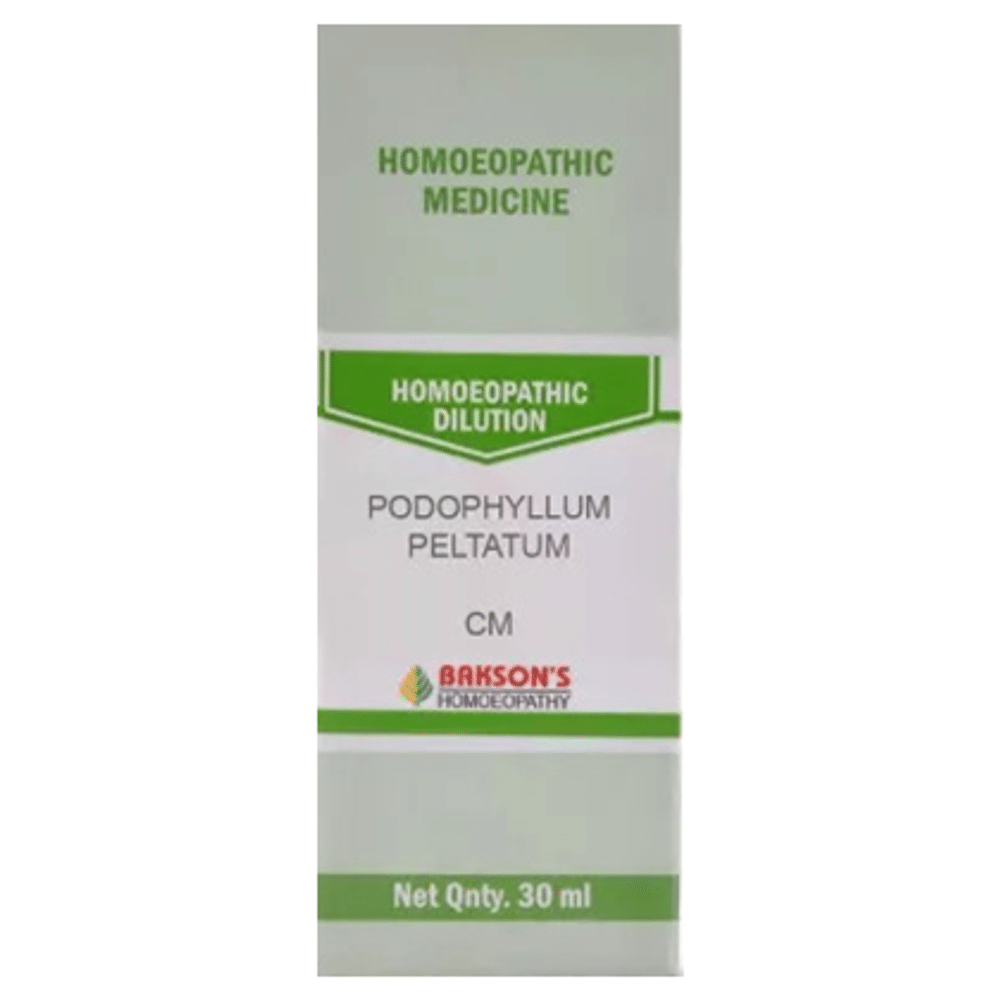 Bakson's Homeopathy Podophyllum Peltatum Dilution CM Bakson's Homeopathy Podophyllum Peltatum Dilution CM