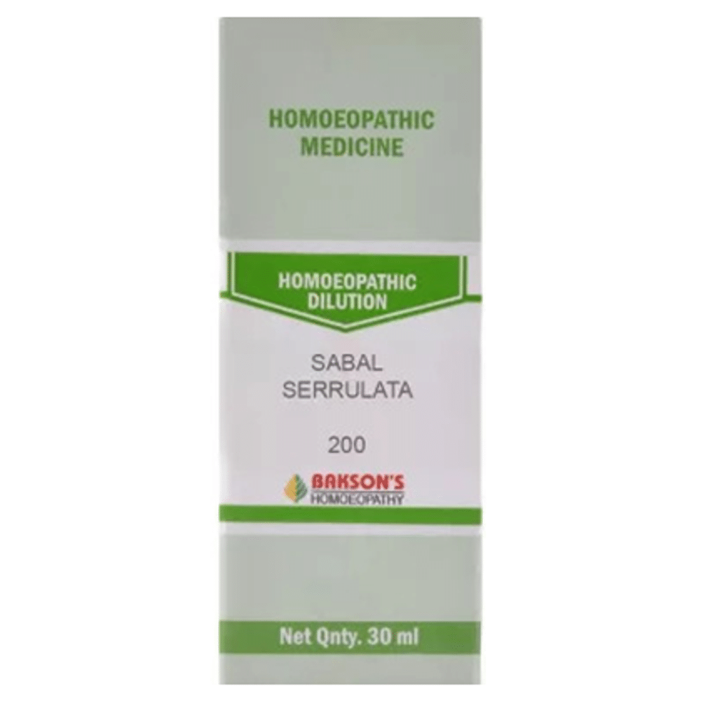Bakson's Homeopathy Sabal Serrulata Dilution 200 Bakson's Homeopathy Sabal Serrulata Dilution 200