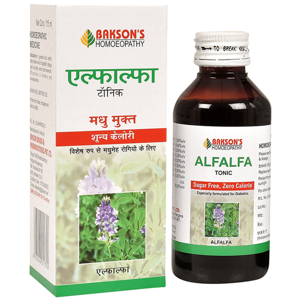 Bakson's Homeopathy Alfalfa Tonic Sugar Free Bakson's Homeopathy Alfalfa Tonic Sugar Free