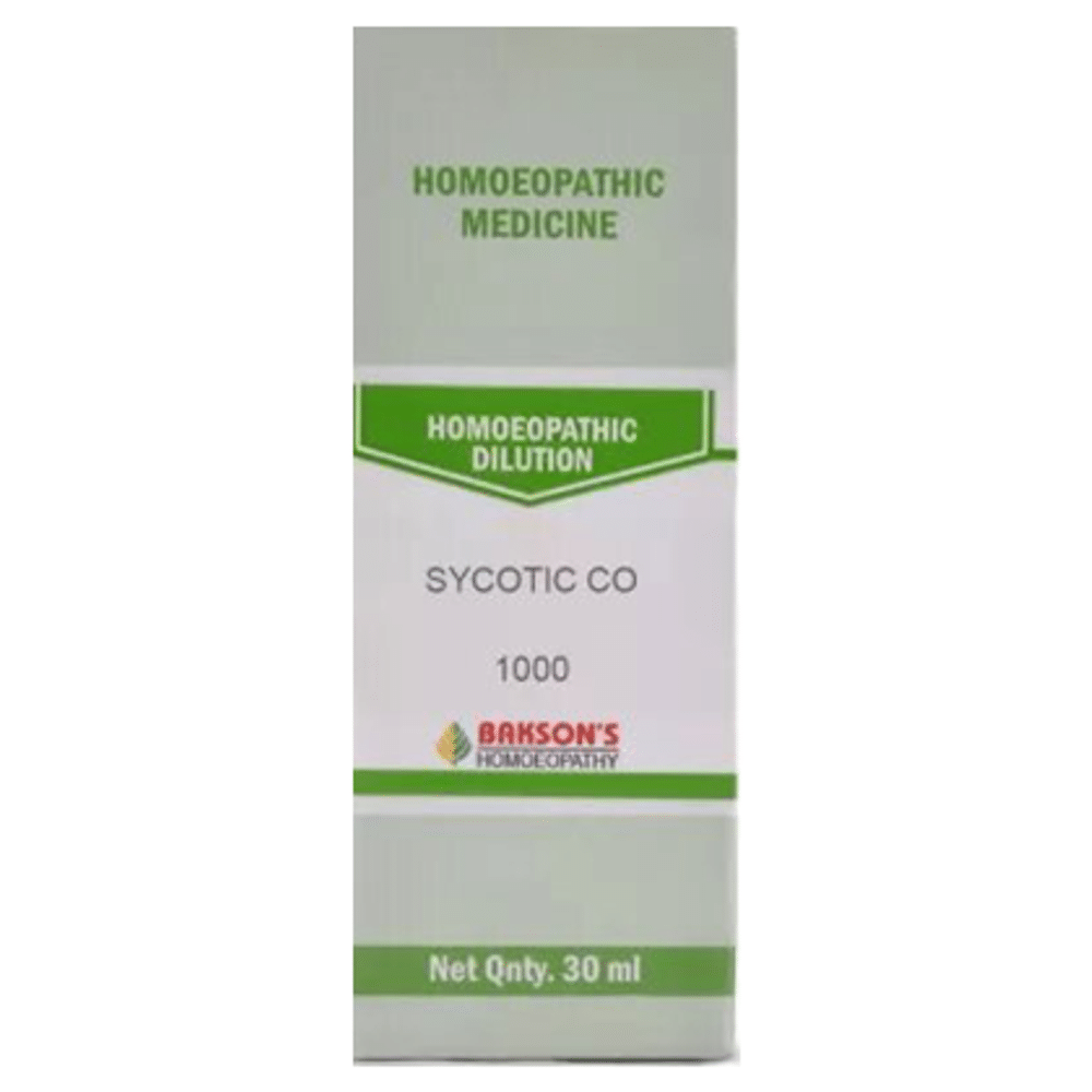 Bakson's Homeopathy Sycotic Co Dilution 1M Bakson's Homeopathy Sycotic Co Dilution 1M