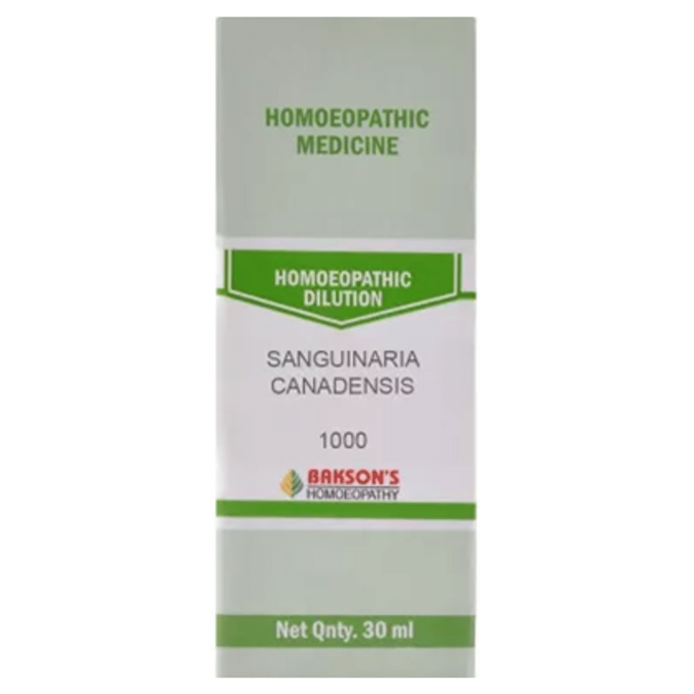 Bakson's Homeopathy Sanguinaria Canadensis Dilution 1000 CH Bakson's Homeopathy Sanguinaria Canadensis Dilution 1000 CH